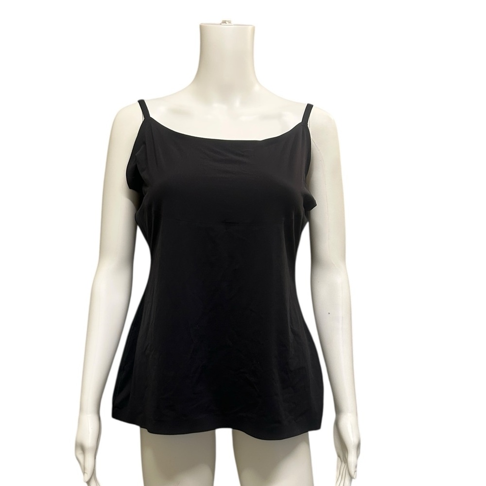 Spanx Black Essential Adjustable Strap Camisole Tank Top Plus Size 1X